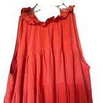Lulus Tier for It Red Tiered Ruffled Tie-Back Mini Dress size XL Photo 8