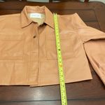 Mustard Seed Faux Leather Crop Jacket Photo 4