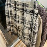 Loft  Black and white plaid mini skirt Sz 0 wool #miniskirt Photo 2