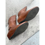 Cathy Jean  Women’s 7 Brown Tan Leather Boots W/Buckle Riding 90s Y2K Below Knee Photo 4