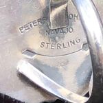 Navajo Handmade Ring 925 Silver Tuquoise sz 7 Artist Signed Peterson Johnson Photo 5