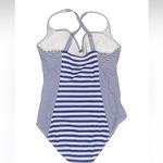 Torrid Blue White Retro Stripe Ruched Pinup Girl One Piece Swimsuit Plus Size 2X Photo 5