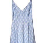 Lulu’s Dream All Day Print VNeck Smocked Back Mini Dress in Light Blue Size M Photo 6