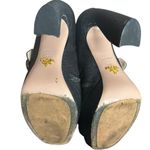 Prada  Black Metallic Cloth Platform Mary Jane Heels Photo 6