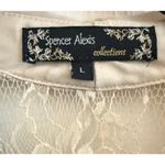 Rare Spencer Alexis VTG 90s Blush Gold Babydoll Lace Kimono Sheer Boho Fairy Lg Tan Photo 2