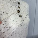 Madewell  Cream Speckled Button Sweater Photo 5