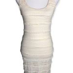 Soprano  Ivory Layered Lace Bodycon Tank Dress Photo 0