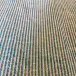 Tahari  Linen Sleeveless Tassel Hem Aqua White Stripe Swim Cover Dress Sz LARGE Photo 2