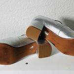 Madewell NEW The Nettie Heeled Mary Jane Silver Size 7.5 Maximalist Capsule Photo 8