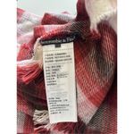 Abercrombie & Fitch Blanket Scarf Wrap Red Plaid Photo 1