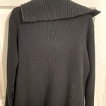 Evan Picone  black zippered wool blend cardigan size L Photo 1