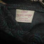 GYPSY WINGS Tote Bag Travel Black Velvety Soft Fabric Leopard Picture Handmade Photo 4