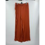 Joie  Pants Womens Pull On Drawstring Wide Leg‎ Orange Boho Beach Size Medium Photo 6