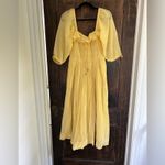 Free People Oasis Midi Dress Pineapple Juice Yellow - Medium Photo 4