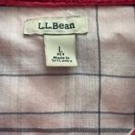 L.L.Bean Corduroy Button Front Shirt Jacket L PET Raspberry Lined Vintage Red Size L Photo 1