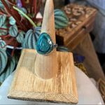 Mediterranean Green Carved Aura Druzy Sterling Silver Size 6.5 Photo 6