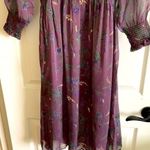 re:named  dress woman’s purple long sleeve floral sheer maxi New size medium Photo 6