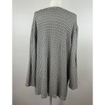 Lane Bryant Lane‎ Bryant Womens Essentials Houndstooth Gathered-Shoulder Sweater Sz 22/24 Photo 2