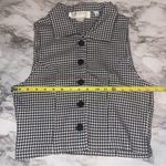 Equipment Black and White Houndstooth Vest Top Photo 5