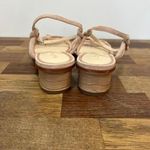 J. McLaughlin  Womens Sandals 8 Nude Strappy Kitten Heel NEW Reptile Heel Minimal‎ Photo 7