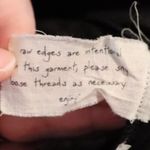 Free People  Bella Note Eyelet Black Boho Short Casual Baby Doll Dress [small] Photo 12