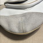 Ecco White and Grey Leather and Suede Shoulder Bag Photo 9