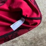 American Apparel  Red And Black Goth Floral Lace Print Bodycon Mini Dress Photo 3