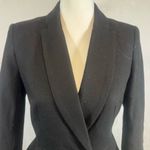 Venus black layered peplum wool power blazer size 4 Photo 2