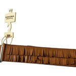 Apt. 9  Womens Red Stretchy Style Hook Front Belt Size M/L Photo 0