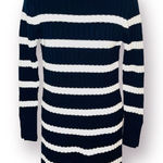 Vineyard Vines  Nautxal Navy White Roll Neck Stripe Sweater Dress Mini XXS NWT Photo 0