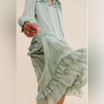 Current Air Anthropologie Layered Ruffle Midi Dress Photo 2