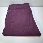 Mango MNG Paty Skinny Jeans Size 14 Dark Purple Burgsndy Photo 6