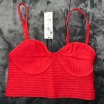 Garage Seamless Bustier Cami in Crimson Red Photo 4
