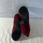 Bamboo  Maroon Velvet‎ Heeled Ankle Boots NEW size 7.5 Photo 5