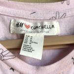 H&M Coachella x  patterned baby pink crop top Photo 3