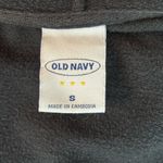 Old Navy black drawstring waist zip front tunic hoodie cotton poly Size Small Photo 6