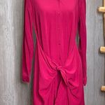 Splendid  Tie Front Rayon Voile Shirtdress Medium Photo 2