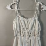 Aerie Cotton White Maxi Dress with Crochet Details Size S Photo 1