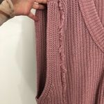 Free People  Clyde Knit Sweater Vest Size XS Mauve Pink Photo 6