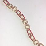 Camrose & Kross JBK Jackie Kennedy Equestrian Red Enamel CZ Rhinestone Bracelet Photo 1