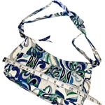 Vera Bradley White Blue & Green  Design Purse Women’s Hand Bag Floral Style Fit! Photo 3
