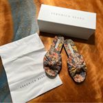 Veronica Beard New  Etra Floral Slide Sandals size 8.5 flats Photo 2