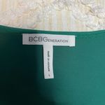 BCBGeneration  Green V-Neck Crop Top Photo 3