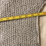 Free People  Oversized Gray V-Neck Chunky Knit Sweater - Size M Photo 7