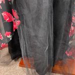 Vintage 90s Y2K Zum Zum by Niki Livas Chiffon Halter Full Gown Whimsygoth Gothic Black Size 2 Photo 4