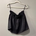 SIR. The Label Top 100% Linen Black Size 8 Photo 4