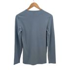 Missoni  Womens‎ Vintage Ladder Lace Crew Neck Long Sleeve Pullover Top Blue Gray Photo 2