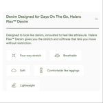 Halara Flex High Waisted Stripe Wide Leg
Jeans with Pockets Gray Photo 14