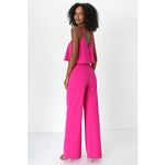 Lulus NWT  Make It a Date Magenta Sleeveless Wide-Leg Jumpsuit Party Size M Photo 2