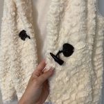 Forever 21  Cream Sherpa Vest with Black Accents Photo 1